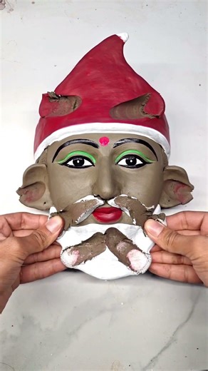 santa claus making video with clay.christmas clay art#art #viral #shorts #youtubeshorts