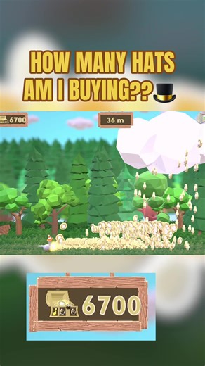 Got really lucky with the coin cloud! 🪙 🌧️ 🧢 #creatorsearchinsights #gamedev #endlessrunner #gaming #fungame