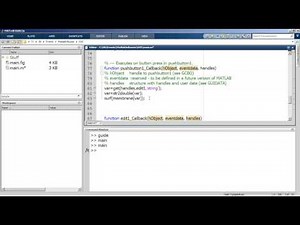 Creating a GUI in MATLAB