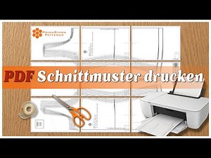 PDF Schnittmuster drucken & zusammenkleben – Anleitung für zu Hause | Tutorial (Deutsch)