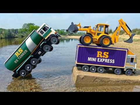 Mega Container Pull Out! TATA Dumper Truck & JCB 3DX Recovery | Tractor