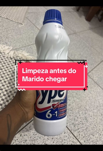Rotina de limpeza antes do marido chegar