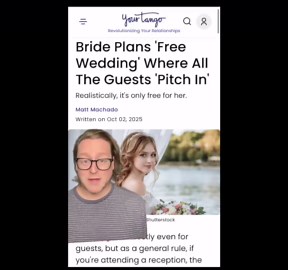 A So-Called ‘Free Wedding' Asked Guests To Pay For Everything - And People Are Furious