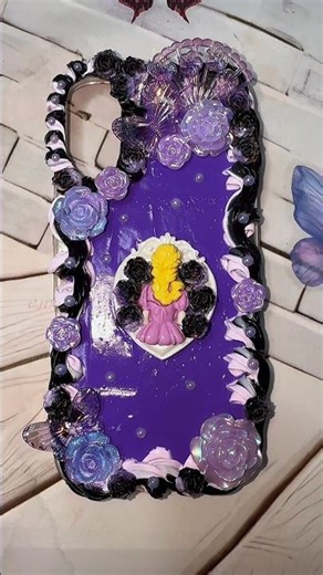 Purple Princess Rapunzel Inspired Decoden Case