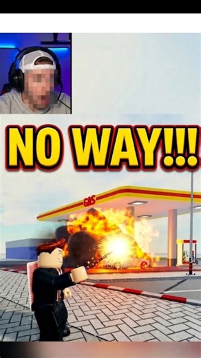 💥Blowing Up Roblox Gas Station #youtubeshorts #gaming #edit #edit #roblox