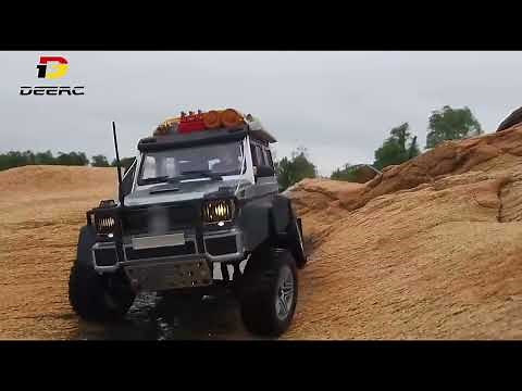 DEERC ラジコンカー オフロード 4WD クローラー RCカー 大人向け 子供 LED付き DIY可能 四輪駆動 2.4GHz 車両モデル 国内認証済み 日本語説明書 MN-86S