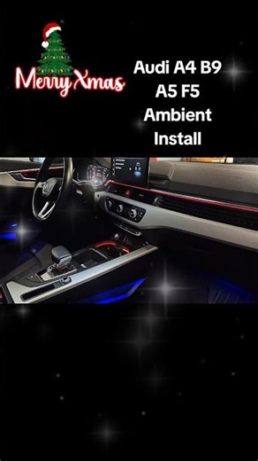 Montaż oświetlenia ambient w Audi A4 A5 B9 B9.5 F5 , wgrane i aktywowane orginalne menu ambient qq2