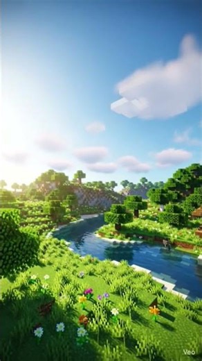 Beautiful Weather in Minecraft 🌦️ | Relaxing Rain, Sunset & Nature Vibes 🌄 4K