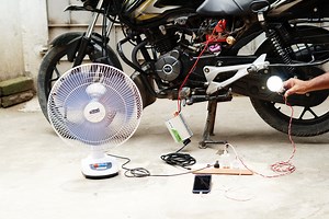 How to Make Emergency Power Generator With Your Bike You can make Emergency Power Generator With Your Bike. Amazing idea you can try at home.---------------------------------------------------------------- Here I used 500w car inverter . Title: HW-89 Artist: Ross Lara Link: https://business.facebook.com/creatorstudio/?tab=fm_sound_collection&sound_collection_tab=sound_tracks&reference=artist_attr&asset_id=5243500442338373 Thank you for watching. | Creative Etc.