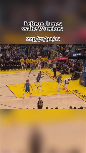 LeBron James, 28 MIN, 22 PTS, 7 REB, 9 AST, 1 STL, 4 TOV, 7/13 FG, 4/6 3PT, 4/5 FT, 72.4% TS #nba #basketball #bball #lakers #lebronjames