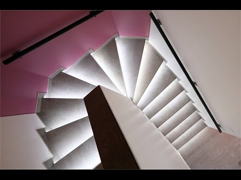 Réalisation d’un escalier lumineux