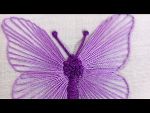Beautiful Butterfly Embroidery Design | Easy Hand Embroidery Tutorial for Beginners