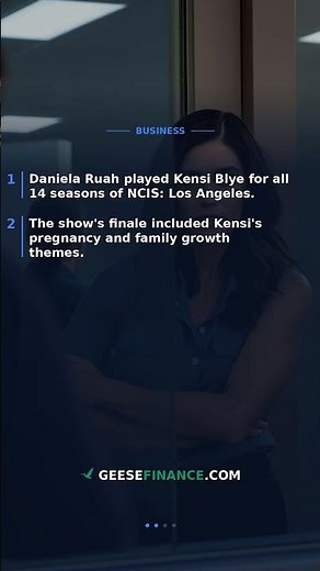 Daniela Ruah Reflects on Kensi Blye Role After NCIS Finale