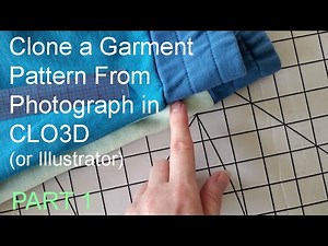 Clone a Garment Pattern From Photo in CLO3D or Illustrator - PART 1