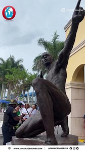 12K views · 439 reactions | Jamaican sprint legend Usain Bolt was honoured with a statue outside the Ansin Sports Complex in Miramar, Florida on Saturday. The US$250,000 clay piece sits on a two-tier granite structure created by Jamaican sculptor Basil Watson. (Photo: @usainbolt) https://www.jamaicaobserver.com/latest-news/bolt-statue-unveiled-in-miramar-florida/ | The Jamaica Observer | Facebook