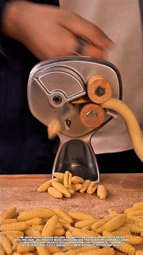 Amazing Hand-Crank Pasta Machine Process | Satisfying Food Making Technique.