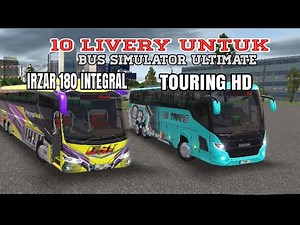 10 skin livery for integral and touring hd Bus simulator ultimate
