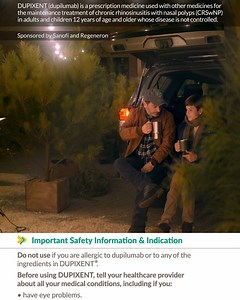 Full Prescribing Information: bit.ly/2QBJIPW Patient Information: bit.ly/2pCnzG7 | DUPIXENT® (dupilumab)