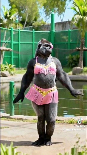 Funny dance monekey #funny #animals