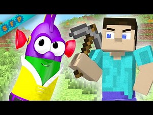 LarryBoy Visits the Overworld - Minecraft & VeggieTales Animation