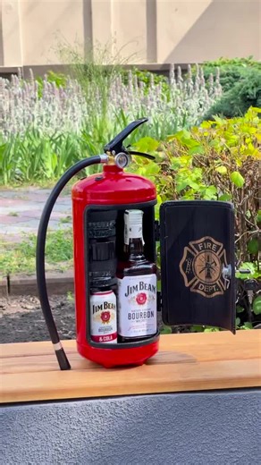 Fire Extinguisher Minibar With Custom Engraving, Mobile Whiskey Bar, Gift for Firefighter - Etsy