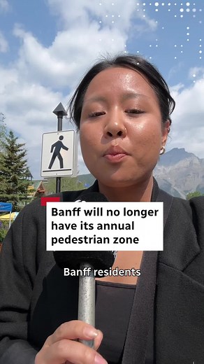A section of Banff Avenue will no longer cater to pedestrians, after residents voted to allow vehicles back on the main street during summer. #banff #pedestrian