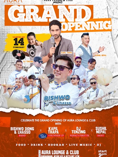 AURA Lounge & Club Grand Opening in Kathmandu