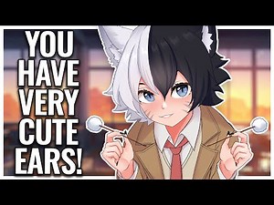 ASMR Roleplay | Femboy Student’s Gentle Ear Cleaning During Class ✏️