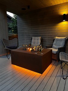 Outdoor Gas Fire Pit Table From HEDONISM FIRE - Etsy Canada