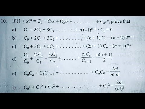 Class 12 Maths Binomial Theorem part 5
