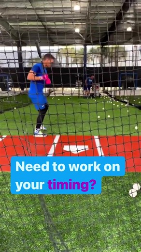This is a timing drill that every hitter should do. You can do it off front toss or machine. What is your favorite timing drill? 👇👇