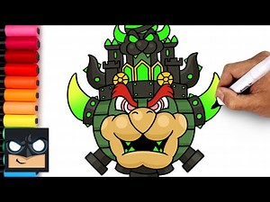 How To Draw Castle Bowser | Super Mario Wonder - Videos For Kids