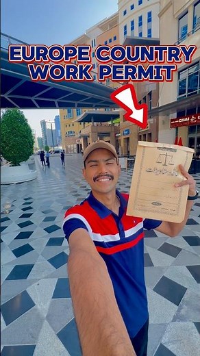 Europe Work Permit Received 🇦🇪🇪🇺❤️ #europe #minivlog #shorts #fyp #reels #poland #dubaivlog