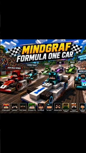 🏎️ Minecraft Formula One Car! 💨🔥 Epic speed, crazy drifts, and an awesome race! 🚗💥#Minecraft #F1
