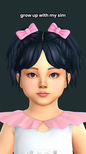 grow up with my sim: EMO PHASE 🎀🖤 | the sims 4 #sims #thesims4 #sims4 #shorts