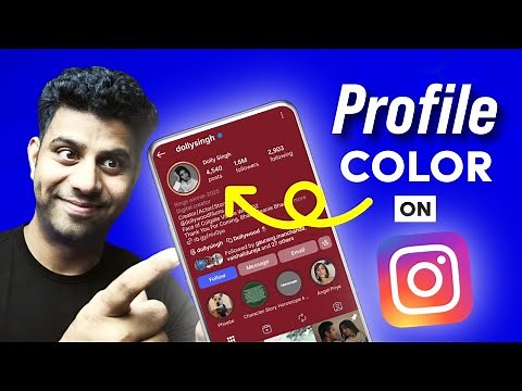 How to change profile color on instagram