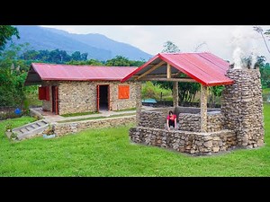 Building Kitchen Prep Table and Installing Decorative Tiles for the Kitchen Floor