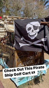 This Pirate Ship Golf Cart would even make Jack Sparrow proud 🏴‍☠️. #golfcartlife #golfcart #piratesofthecaribbean #waltdisneyworld #waltdisneyworldresort #adventuresthatrock #fun | Adventures That ROCK