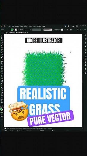 Create Realistic Grass in Adobe Illustrator 🌱✨