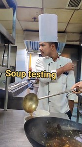 Chef soup testing in the kitchen #souptesting #kitchen #restaurantstyle #cheflifestyle #sportsfood #higlightsシ゚ #specialtesting #souplovers | Khim Bahadur Kc