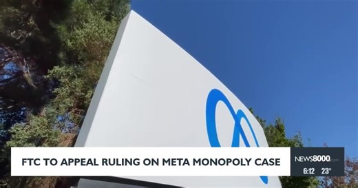 FTC to Appeal Ruling on Meta Monopoly Case