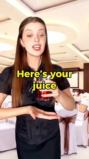 14K views · 298 reactions | She talks about juice 磻 Restaurant conversation ❤️ English Lessons Class | Learn English | Facebook