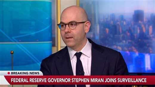Fed's Miran on rate cuts, inflation, future at Fed