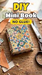 How to Make a Mini Book 📕 | Easy DIY Tutorial (No Glue!)