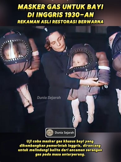 Masker Gas Khusus Bayi dari London pada 1930-an