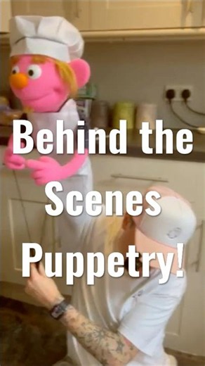 Behind the scenes puppetry! #puppetry #puppet #behindthescenes
