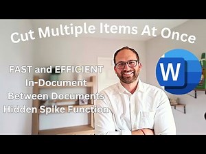 How to Cut and Paste Multiple Items at Once in Microsoft Word