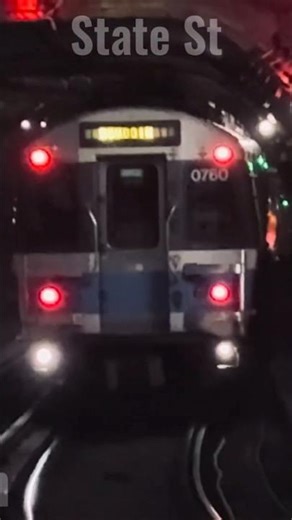 MBTA: Blue Line 700 Series Departing State 🟦 #mbta #train #boston #metro