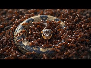 Ants vs Snake — When the Predator Becomes Prey | Wild Nature Fight