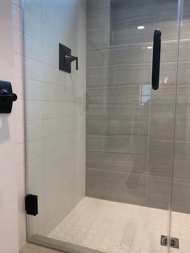 🔥 Floor-to-Ceiling Frameless Shower Door | Huntington Beach Install